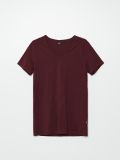 Koszulka z dekoltem V - kasztanowy - CROPP - small1