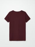 Koszulka z dekoltem V - kasztanowy - CROPP - small3