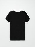 Koszulka z dekoltem V - czarny - CROPP - small6