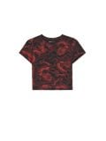 T-shirt z motywem smoków all over - czarny - CROPP - small3