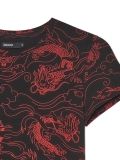 T-shirt z motywem smoków all over - czarny - CROPP - small4