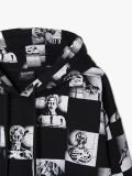Felpa con cappuccio a quadri neri e bianchi - Nero - CROPP - small5