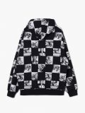 Felpa con cappuccio a quadri neri e bianchi - Nero - CROPP - small6
