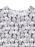 Czarno-biała koszulka oversize BT21 - biały - CROPP - small3