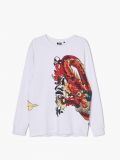 Maglietta bianca a maniche lunghe - Bianco - CROPP - small4