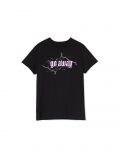 Tricou negru cu imprimeu - negru - CROPP - small1