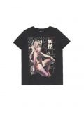 Czarny t-shirt z motywem mangi - czarny - CROPP - small1