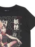 Czarny t-shirt z motywem mangi - czarny - CROPP - small2