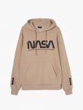 Felpa con cappuccio NASA - Beige - CROPP - small1