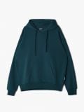 Bluza basic z kapturem - turkusowy - CROPP - small1