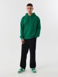 Zielona bluza basic z kapturem - zielony - CROPP - small2