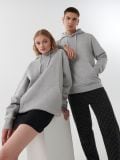Sudadera gris con capucha - Gris claro - CROPP - small4