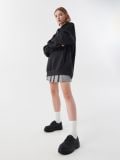 Felpa con cappuccio nera - Nero - CROPP - small6