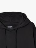 Felpa con cappuccio nera - Nero - CROPP - small2