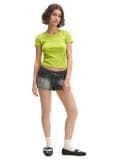 Glatka majica basic - zelena - CROPP - small3