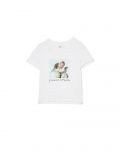 T-shirt z nadrukiem "L'Amour et Psyché, enfants" - biały - CROPP - small1