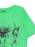 Zielony T-shirt z nadrukiem - zielony - CROPP - small4
