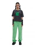 T-shirt z motywem anime - szary - CROPP - small1