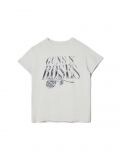 Koszulka oversize z nadrukiem Guns n' Roses - jasny szary - CROPP - small2