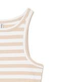 Tank top w paski - beżowy - CROPP - small2