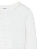 Biała siateczkowa bluzka - biały - CROPP - small2