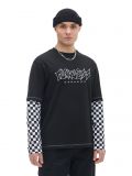Tricou cu mânecă lungă - negru - CROPP - small1