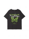 T-shirt z nadrukiem oversize - czarny - CROPP - small2