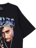 T-shirt nera con stampa Tupac - Nero - CROPP - small3