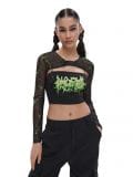 Czarny crop top na ramiączkach - czarny - CROPP - small1