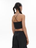 Czarny crop top na ramiączkach - czarny - CROPP - small3
