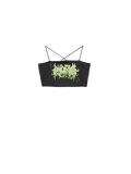 Czarny crop top na ramiączkach - czarny - CROPP - small4