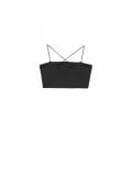 Czarny crop top na ramiączkach - czarny - CROPP - small6