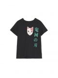 Koszulka oversize z motywem Demon Slayer - czarny - CROPP - small1