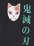 Koszulka oversize z motywem Demon Slayer - czarny - CROPP - small2