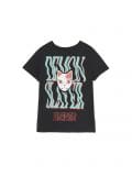 Koszulka oversize z motywem Demon Slayer - czarny - CROPP - small3