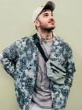 Majica z vzorcem - črna - CROPP - small6