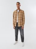 Camicia gialla a quadri - Beige - CROPP - small2