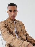 Camicia gialla a quadri - Beige - CROPP - small1