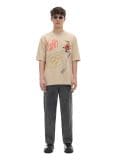 T-shirt con stampa all over Korn - Beige - CROPP - small1