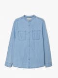 Niebieska jeansowa koszula - niebieski - CROPP - small4