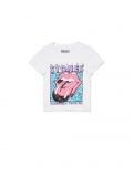 Biały t-shirt z nadrukiem The Rolling Stones - biały - CROPP - small4