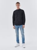 Camisa negra con cuello mao - Negro - CROPP - small1