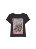 Czarny t-shirt z nadrukiem The Rolling Stones - czarny - CROPP - small3