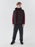Karirasta flanelasta srajca - rdeča - CROPP - small3