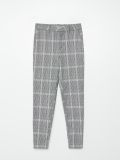 Kostkované kalhoty chino - světle šedá - CROPP - small4