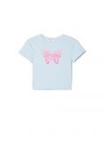 Camiseta estampada - pale blue - CROPP - small1