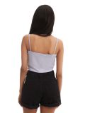 Crop top na ramiączkach - fioletowy - CROPP - small3
