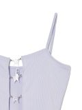 Crop top na ramiączkach - fioletowy - CROPP - small5