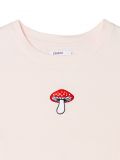 Pastelowy t-shirt z haftem - różowy - CROPP - small2