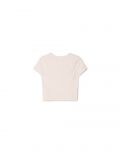 Pastelowy t-shirt z haftem - różowy - CROPP - small3